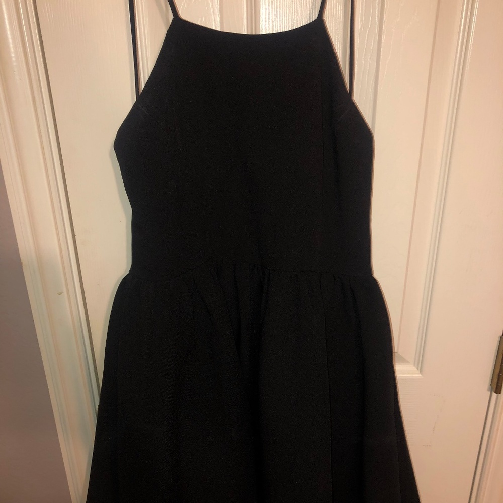 Black Peplum Dress